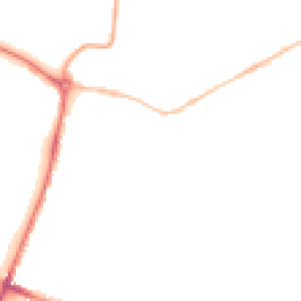 Night-time road noise heatmap for NR1 4JH