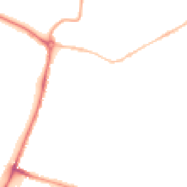 Night-time road noise heatmap for NR1 4JL