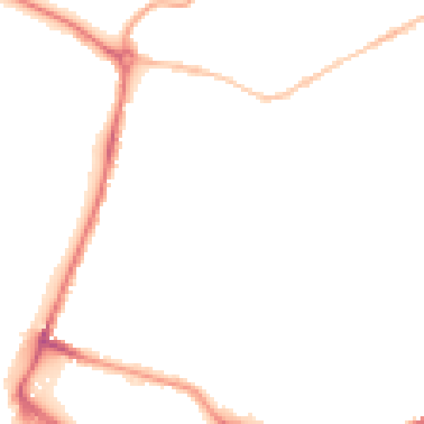 Night-time road noise heatmap for NR1 4JP