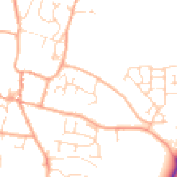 Daytime road noise heatmap for NR11 6AP