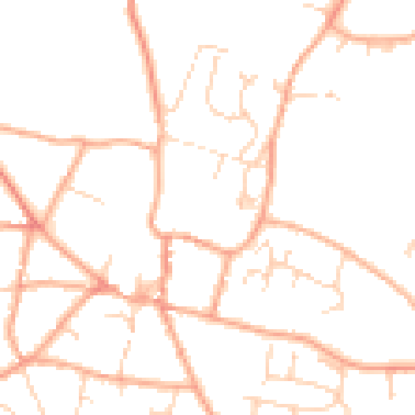 Daytime road noise heatmap for NR11 6HH