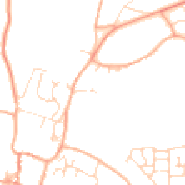 Daytime road noise heatmap for NR11 6HZ