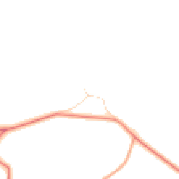 Daytime road noise heatmap for NR11 6NJ