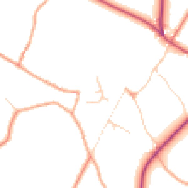 Daytime road noise heatmap for NR11 6PW