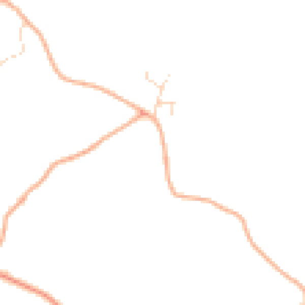 Daytime road noise heatmap for NR11 7PQ