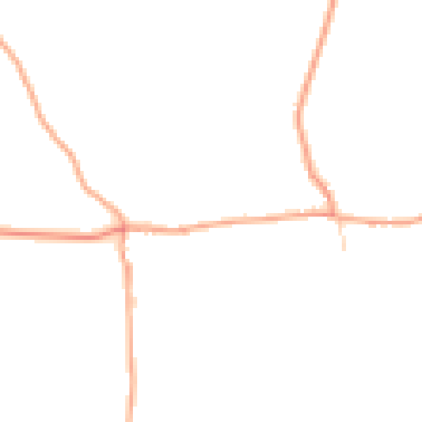 Daytime road noise heatmap for NR11 7QR