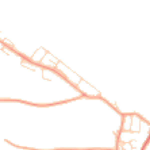 Daytime road noise heatmap for NR11 8DH