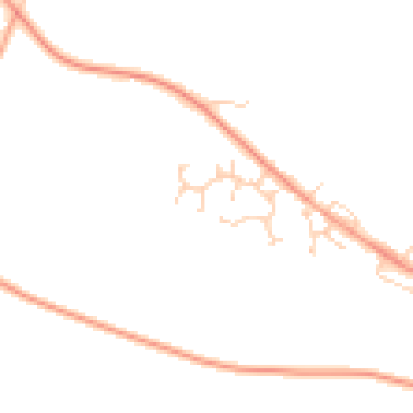 Daytime road noise heatmap for NR11 8EN