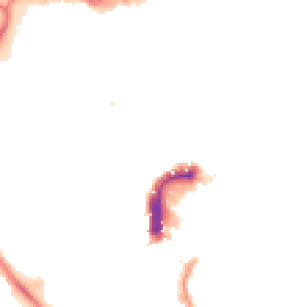 Night-time road noise heatmap for NR2 1AQ