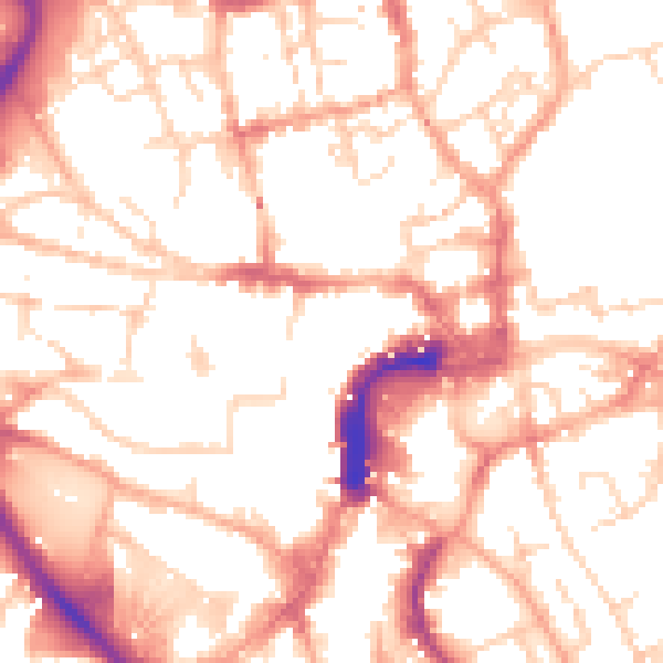 Daytime road noise heatmap for NR2 1AR