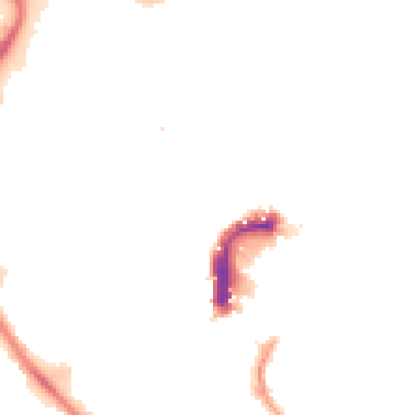 Night-time road noise heatmap for NR2 1AR