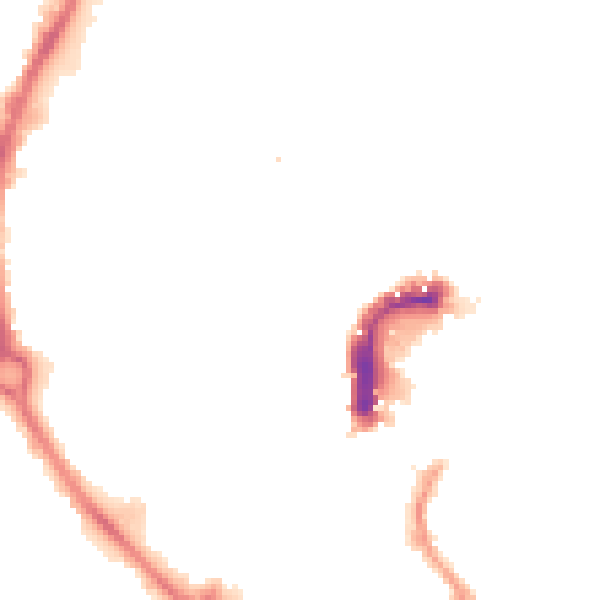 Night-time road noise heatmap for NR2 1AT