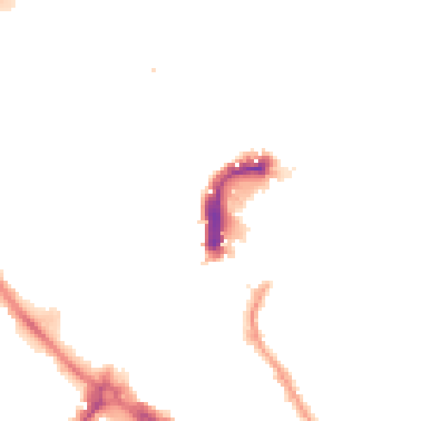 Night-time road noise heatmap for NR2 1BG