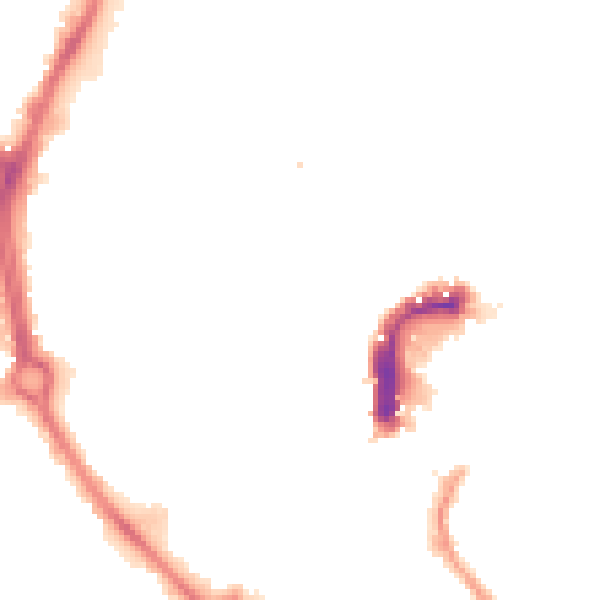 Night-time road noise heatmap for NR2 1DE