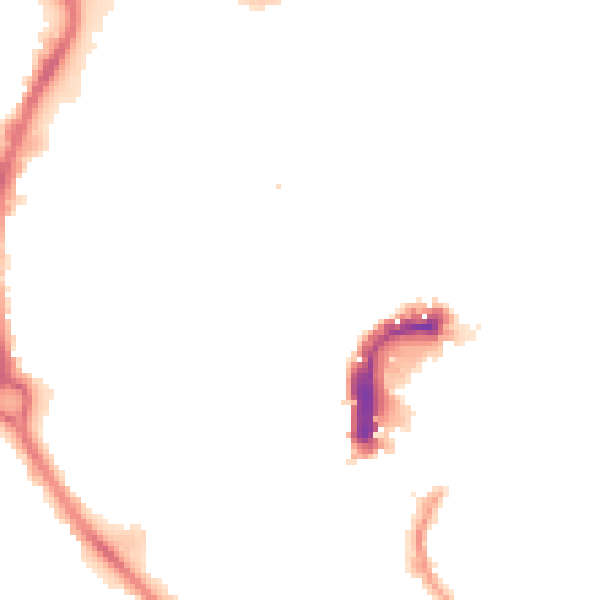 Night-time road noise heatmap for NR2 1DQ