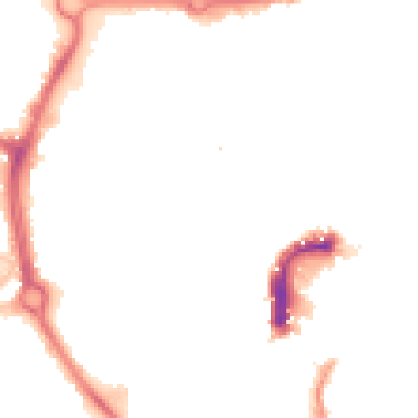 Night-time road noise heatmap for NR2 1DR