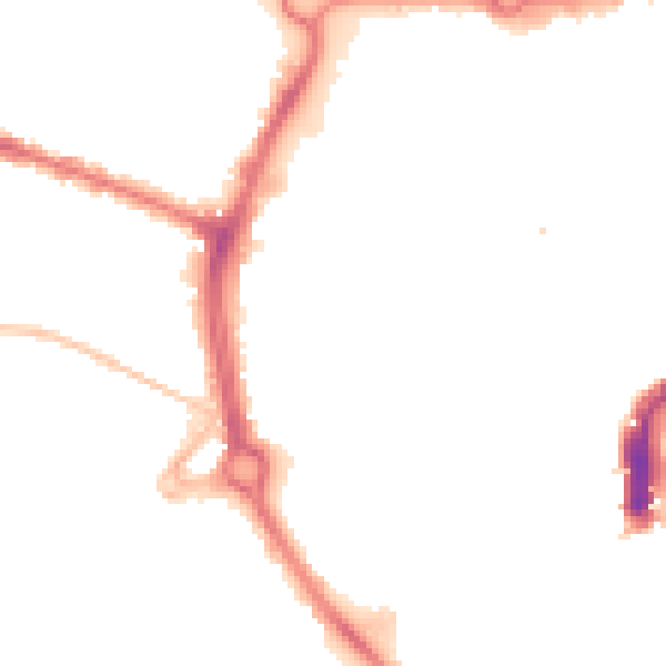 Night-time road noise heatmap for NR2 1DZ