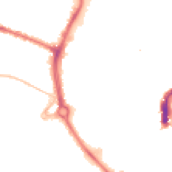 Night-time road noise heatmap for NR2 1EU