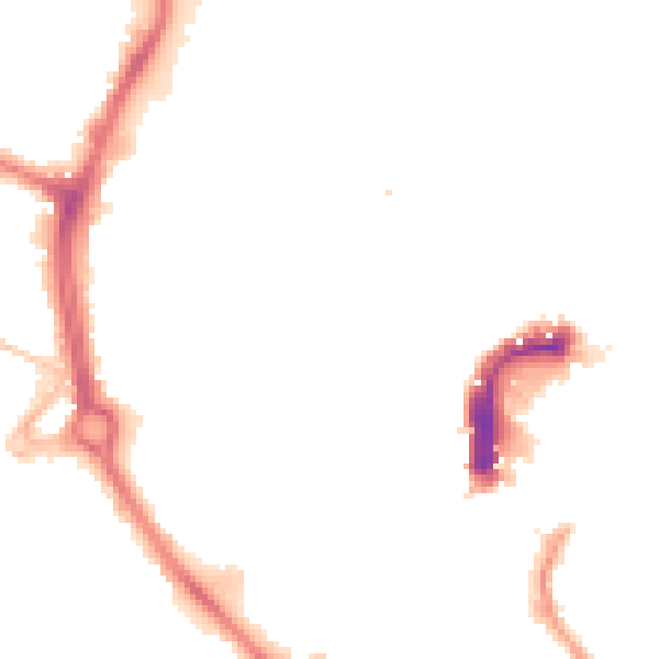 Night-time road noise heatmap for NR2 1EW