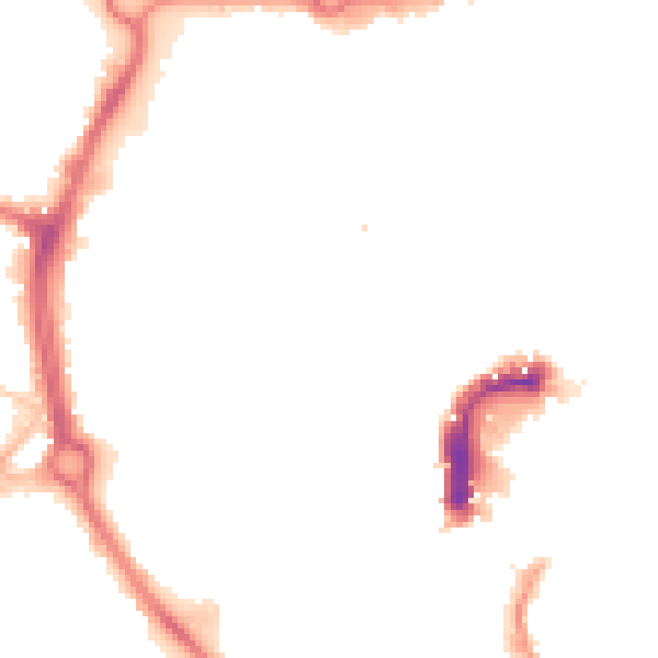 Night-time road noise heatmap for NR2 1EX