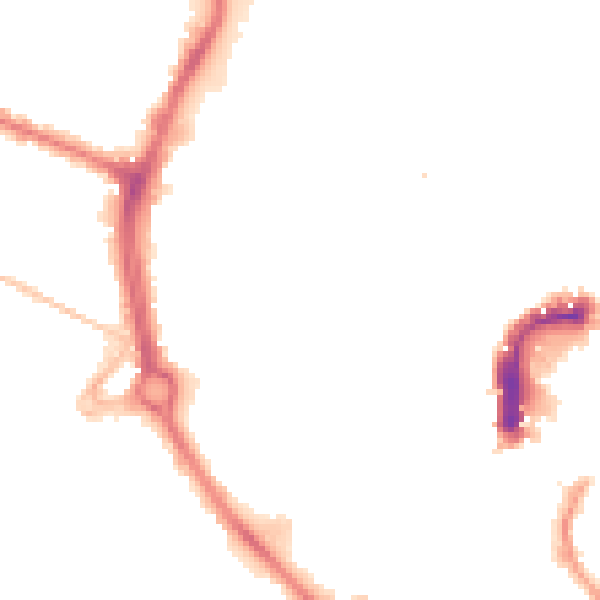 Night-time road noise heatmap for NR2 1EY