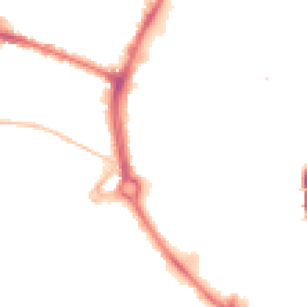 Night-time road noise heatmap for NR2 1EZ