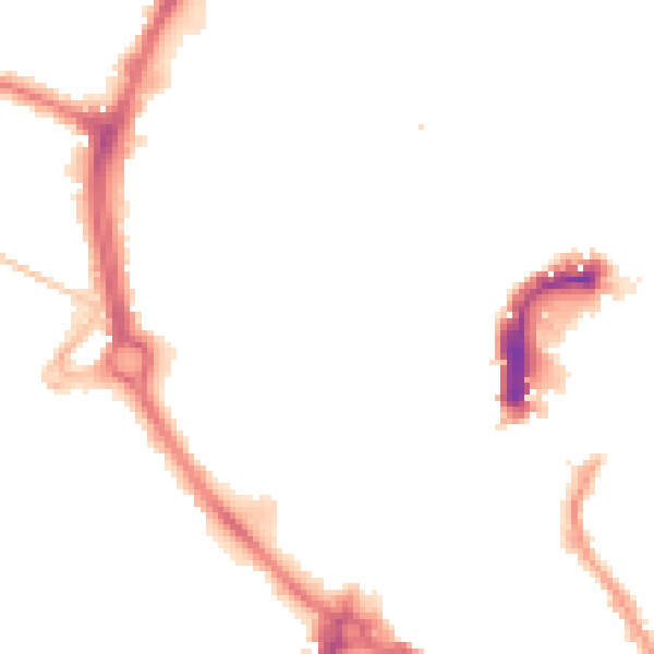 Night-time road noise heatmap for NR2 1GG