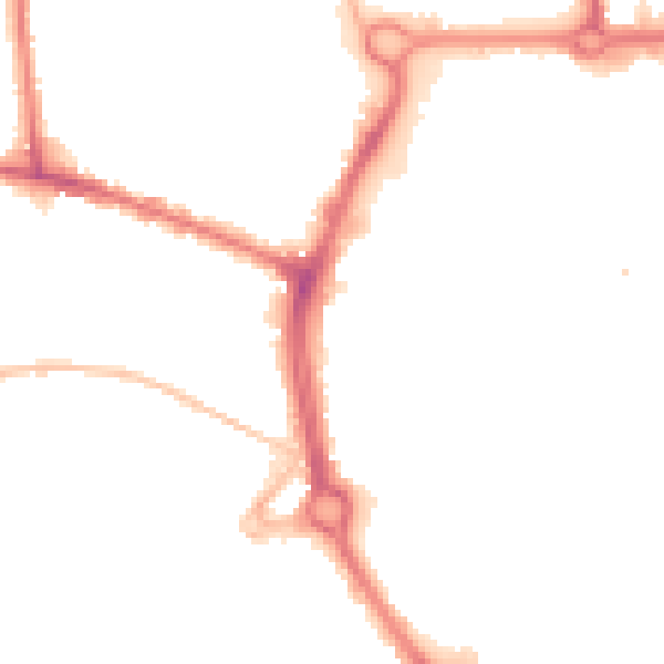 Night-time road noise heatmap for NR2 1HG