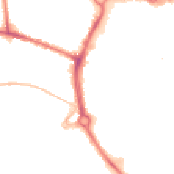 Night-time road noise heatmap for NR2 1HH