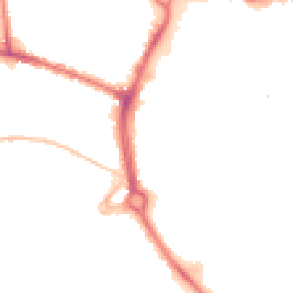 Night-time road noise heatmap for NR2 1HN