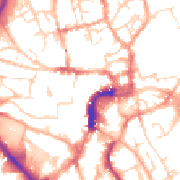 Daytime road noise heatmap for NR2 1HZ
