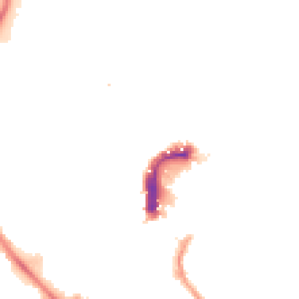 Night-time road noise heatmap for NR2 1HZ