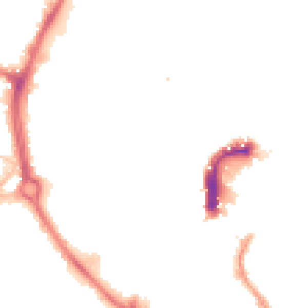 Night-time road noise heatmap for NR2 1JD