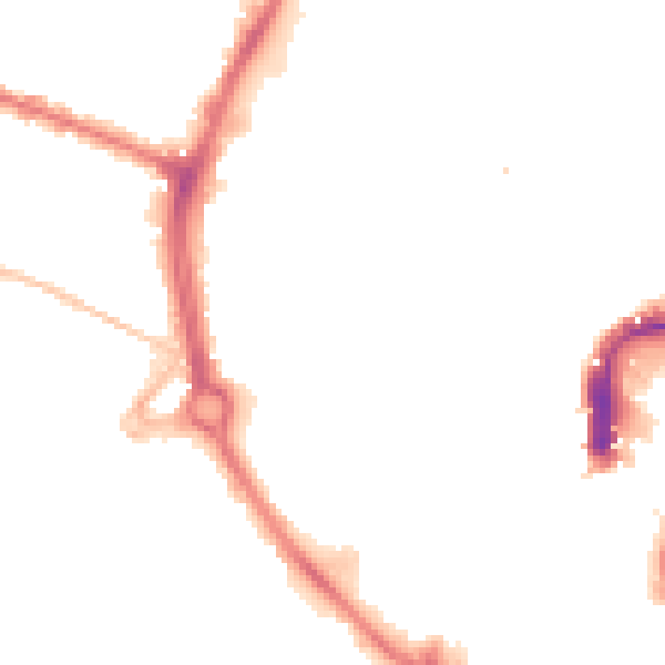 Night-time road noise heatmap for NR2 1JR