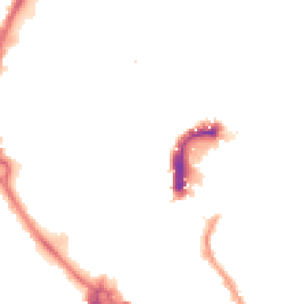 Night-time road noise heatmap for NR2 1NG