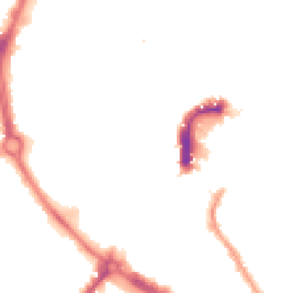 Night-time road noise heatmap for NR2 1RB