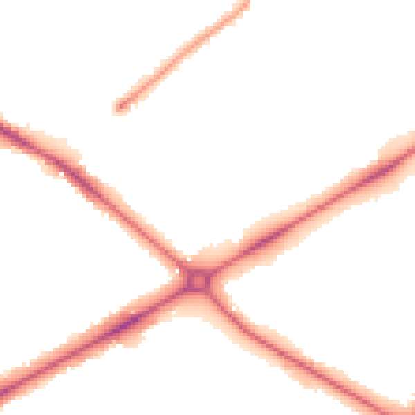 Night-time road noise heatmap for NR2 2AD