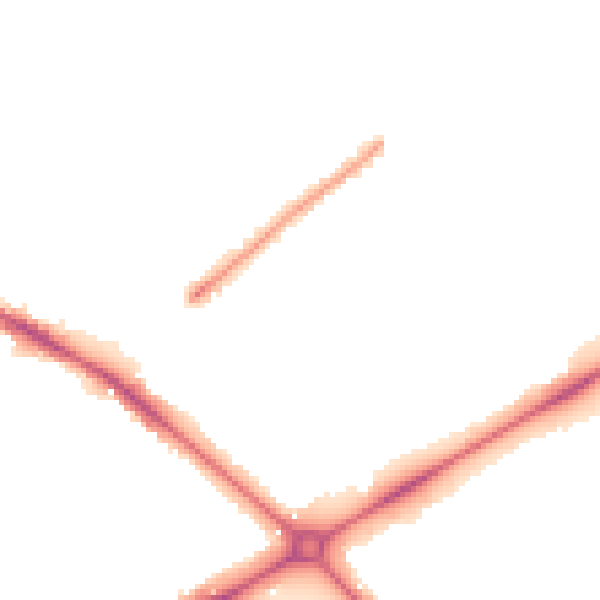 Night-time road noise heatmap for NR2 2AL