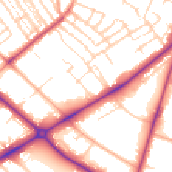 Daytime road noise heatmap for NR2 2DF