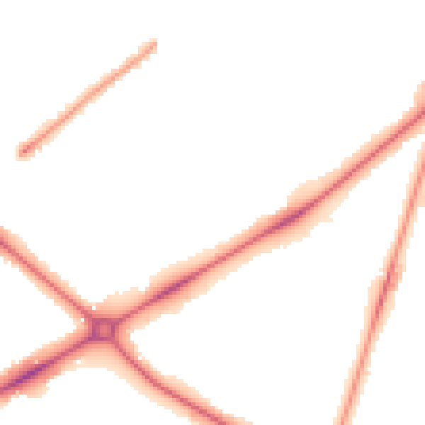 Night-time road noise heatmap for NR2 2DF