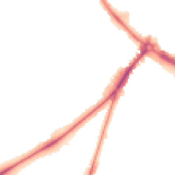 Night-time road noise heatmap for NR2 2HA