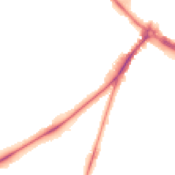 Night-time road noise heatmap for NR2 2HE
