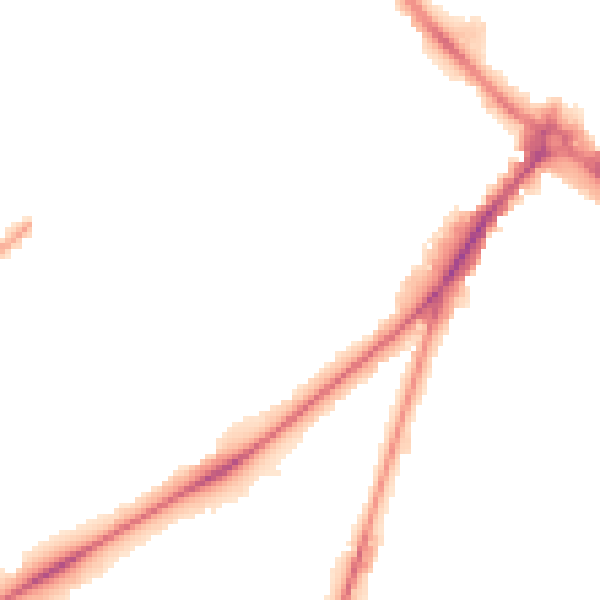 Night-time road noise heatmap for NR2 2HH