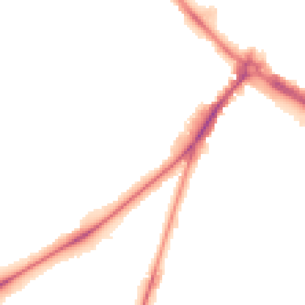Night-time road noise heatmap for NR2 2HR