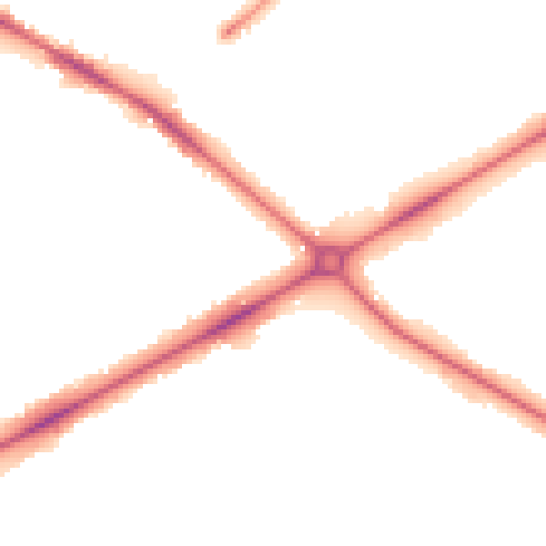 Night-time road noise heatmap for NR2 2HT