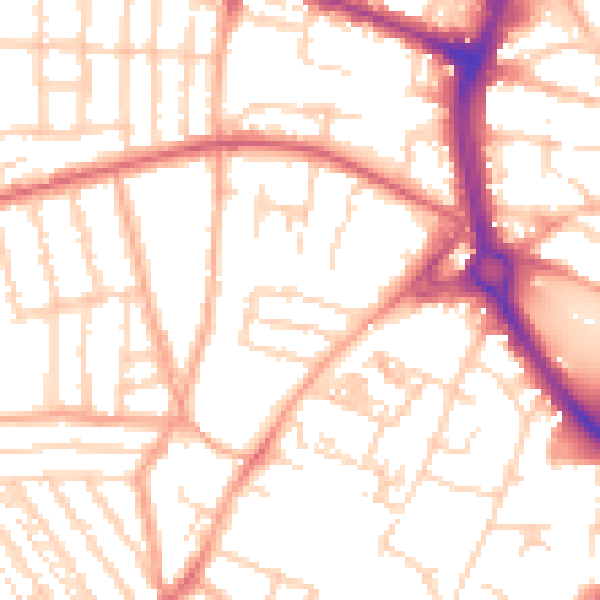Daytime road noise heatmap for NR2 2PN