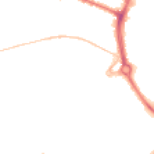 Night-time road noise heatmap for NR2 2PN