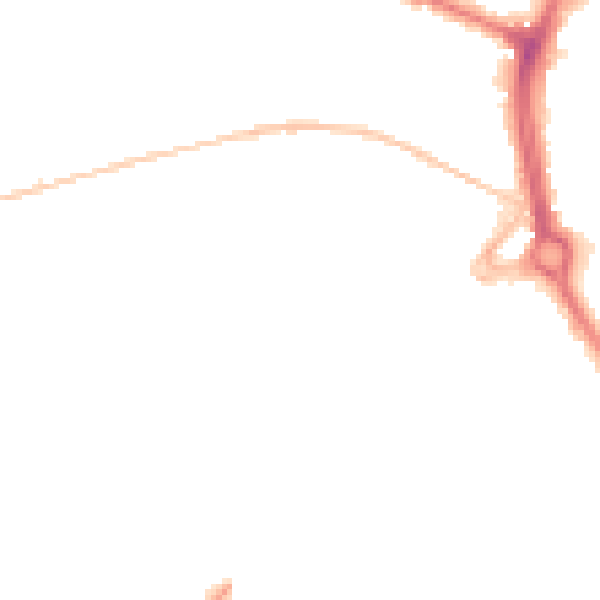 Night-time road noise heatmap for NR2 2PP