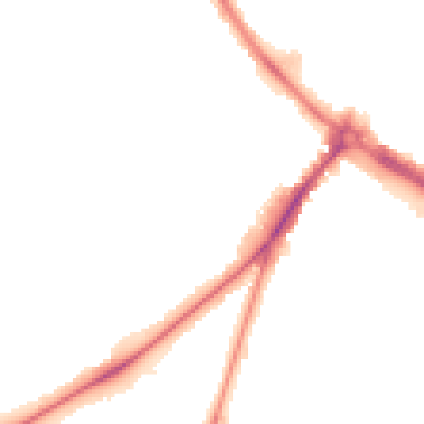 Night-time road noise heatmap for NR2 2TD
