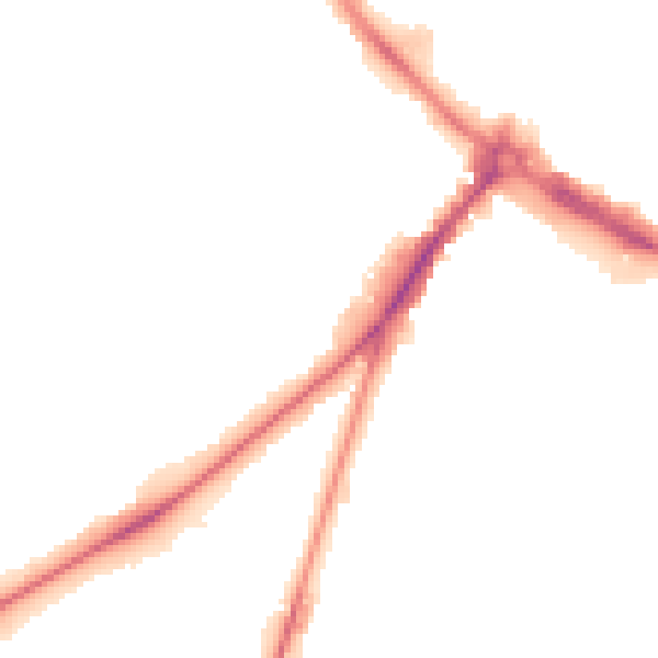 Night-time road noise heatmap for NR2 2TP